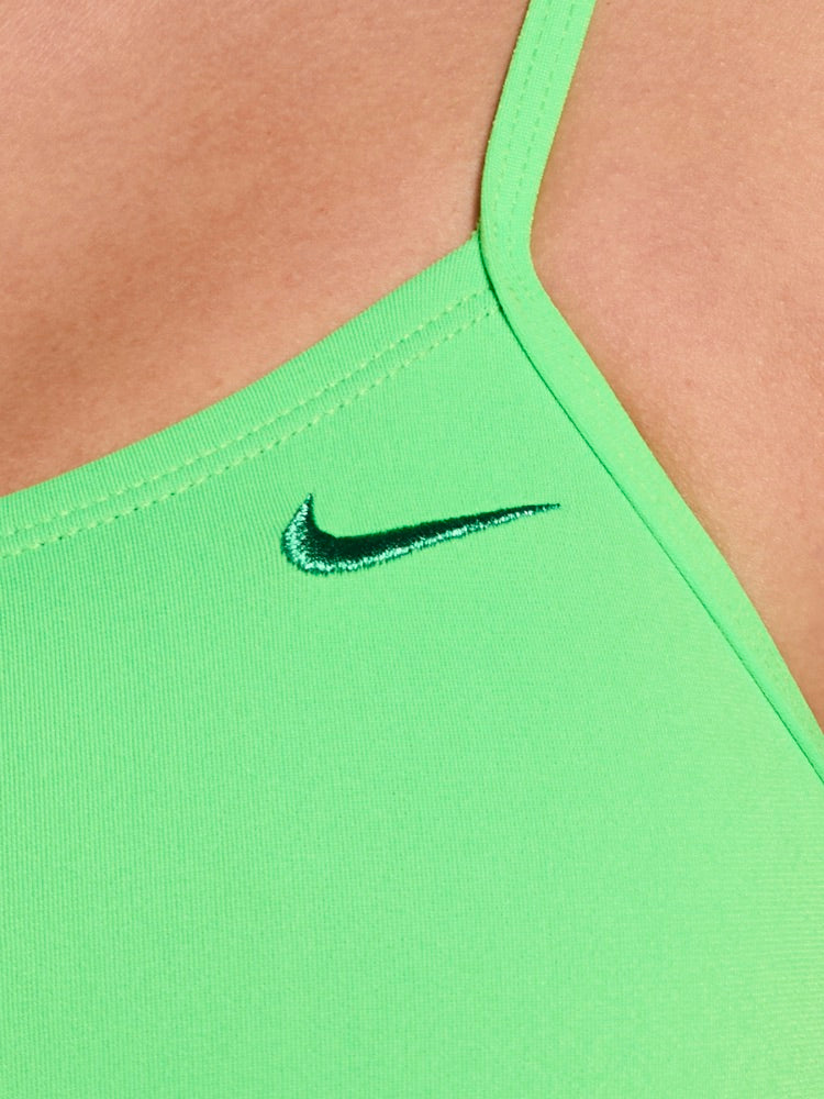 Nike Swim Hydrastrong Essential Women's Cutout One Piece - Voltage Green alternate image 2