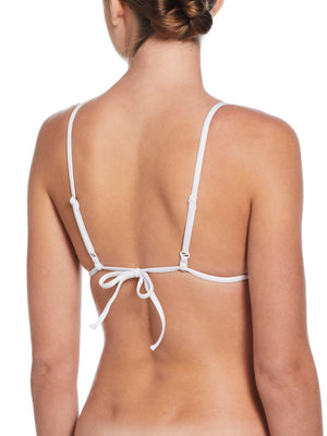 Nike Swim Effortless Essential Women's Triangle Bikini Top - White alternate image 1