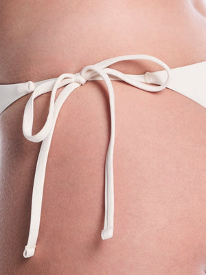 Nike Swim Effortless Essential Women's Tie String Bikini Bottom - Chalk alternate image 4