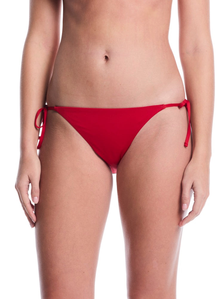 Nike Swim Effortless Essential Women's Tie String Bikini Bottom - Gym Red