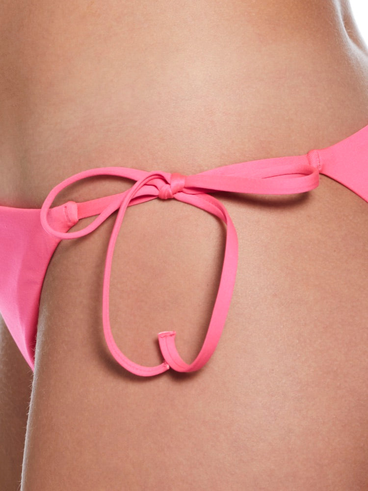 Nike Swim Effortless Essential Women's Tie String Bikini Bottom - Hyper Pink alternate image 4