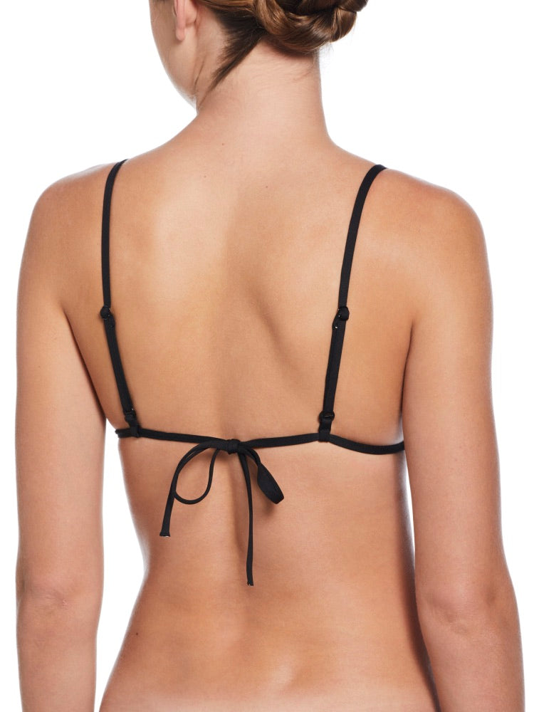 Nike Swim Women's Terry Texture Triangle Bikini Top - Black alternate image 1