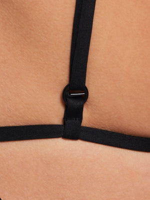 Nike Swim Women's Terry Texture Triangle Bikini Top - Black alternate image 4