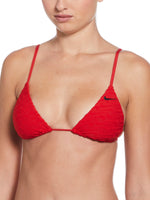 Nike Swim Women's Terry Texture Triangle Bikini Top - University Red