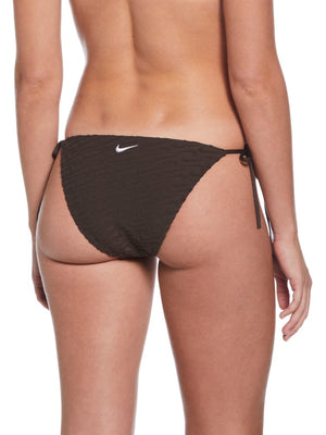 Nike Swim Women's Terry Texture Tie String Bikini Bottom - Baroque Brown alternate image 1
