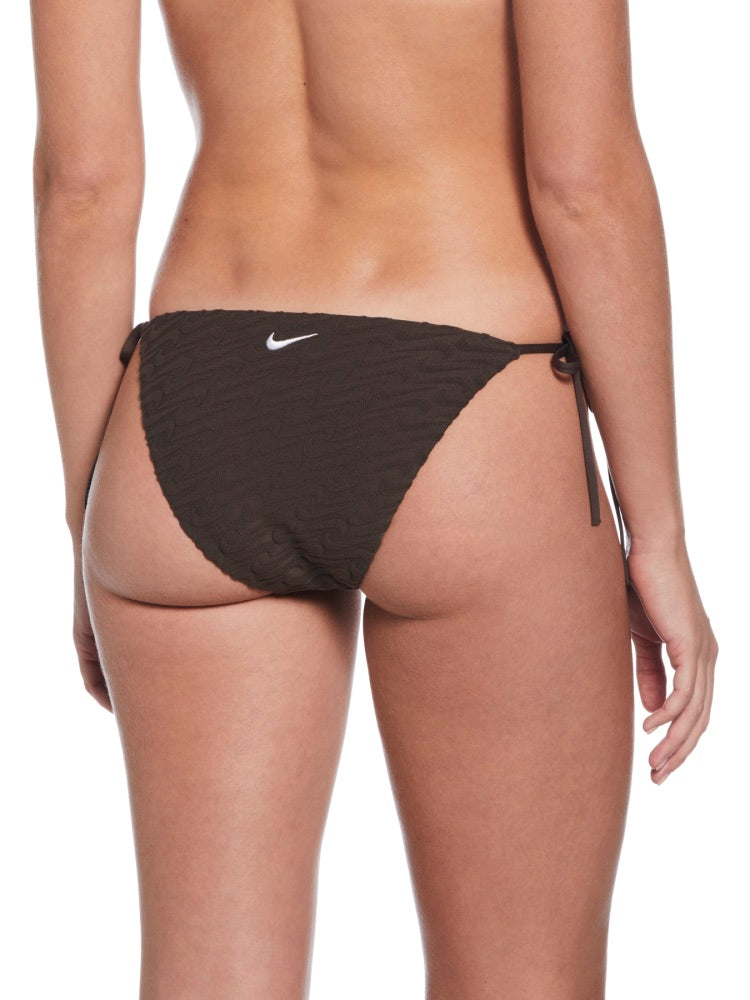 Nike Swim Women's Terry Texture Tie String Bikini Bottom - Baroque Brown alternate image 1