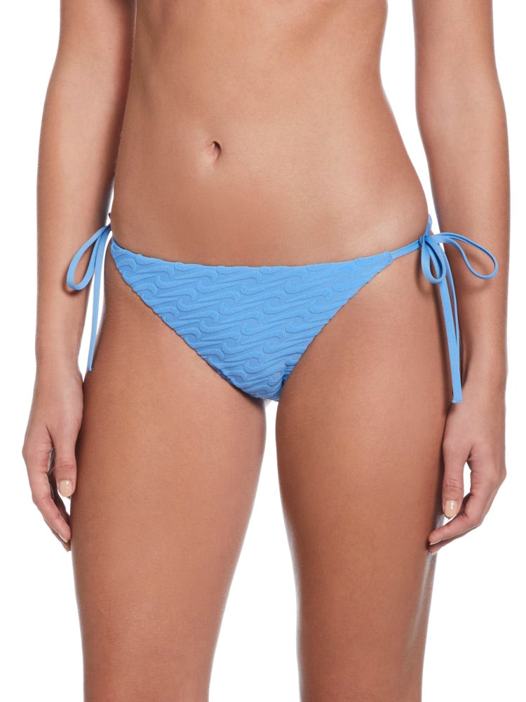 Nike Swim Women's Terry Texture Tie String Bikini Bottom - University Blue
