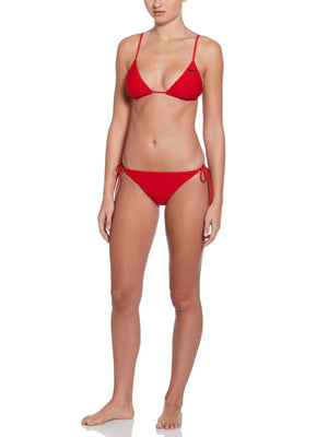 Nike Swim Women's Terry Texture Tie String Bikini Bottom - University Red alternate image 3