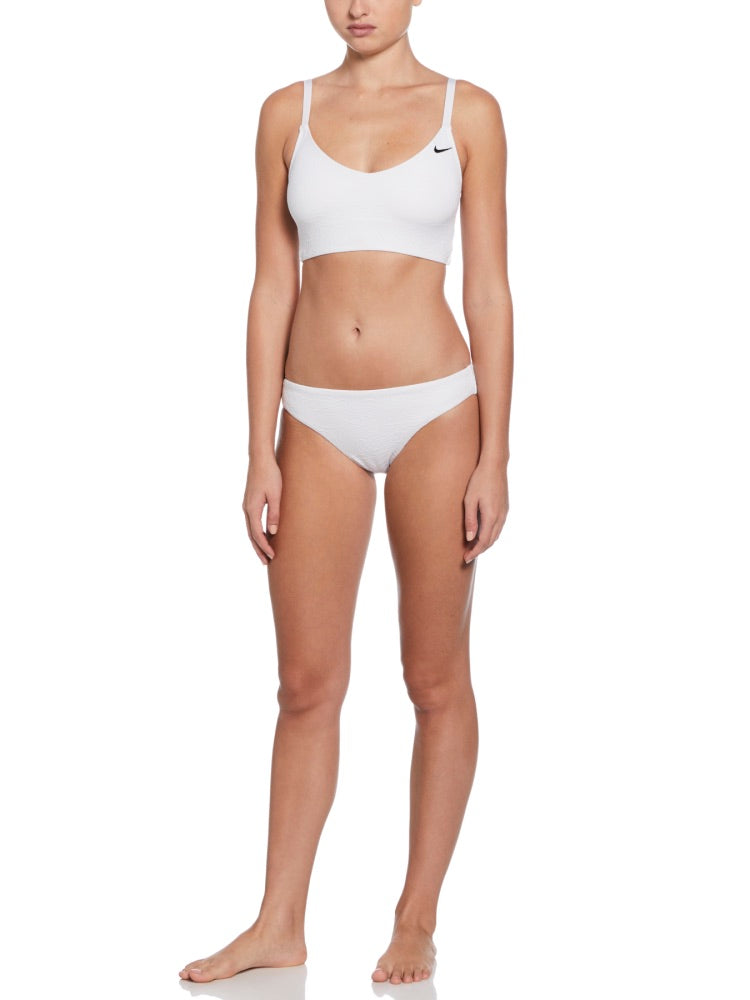 Nike Swim Women's Jacquard Texture Hipster Bikini Bottom - White alternate image 3