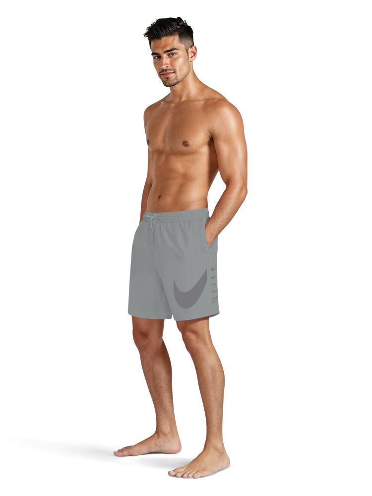 Nike Swim Breaker Men's 7" Fully Lined Volley Short - Cool Grey