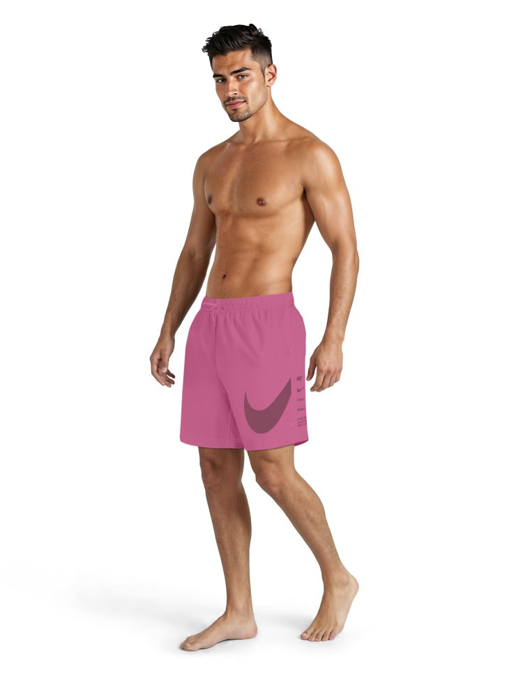 Nike Swim Breaker Men's 7" Fully Lined Volley Short - Pink Glow