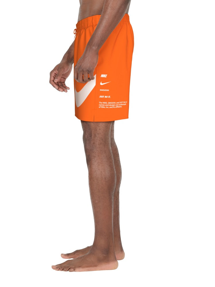 Nike Swim Breaker Men's 7" Fully Lined Volley Short - Orange Blaze alternate image 3