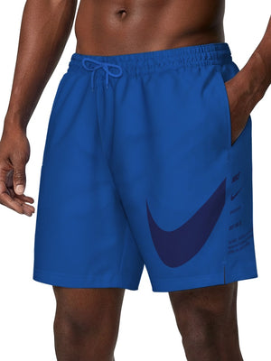 Nike Swim Breaker Men's 7" Brief-Lined Volley Short - Blue Crystal alternate image 2