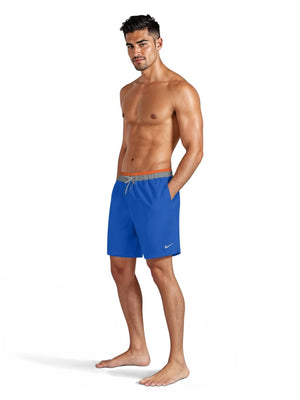 Nike Swim Breaker Men's 7" Brief-Lined Volley Short - Blue Crystal