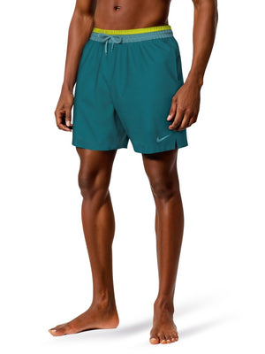 Nike Swim Breaker Men's 7" Brief-Lined Volley Short - Green Abyss alternate image 1