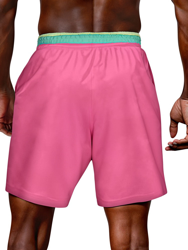 Nike Swim Breaker Men's 7" Brief-Lined Volley Short - Pinksicle alternate image 2