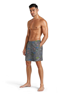 Nike Swim Breaker Men's 7" Brief-Lined Volley Short - Grey