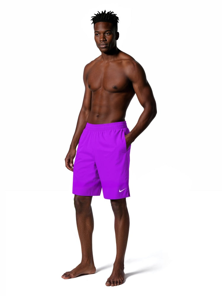 Nike Swim Breaker Essential Men's 9" Brief-Lined Volley Short - Bright Violet