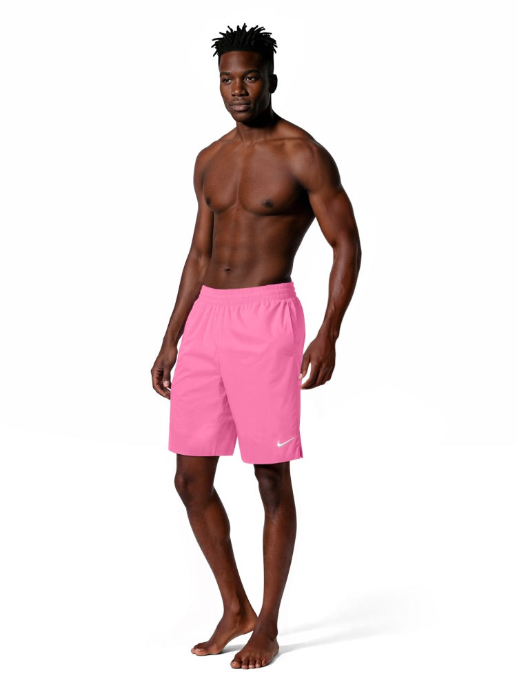 Nike Swim Breaker Essential Men's 9" Brief-Lined Volley Short - Pink Glow