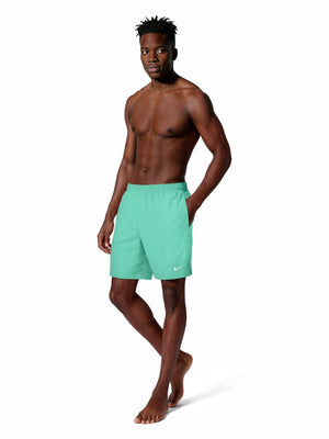 Nike Swim Breaker Essential Men's 7" Brief-Lined Volley Short - Bleached Turq