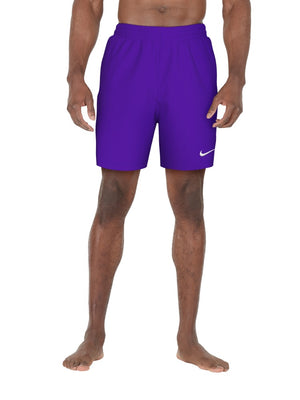 Nike Swim Breaker Essential Men's 7" Brief-Lined Volley Short - Court Purple