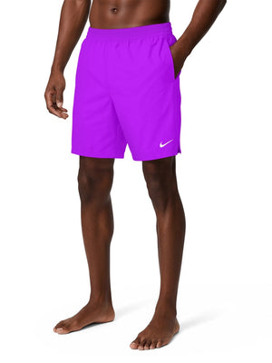 Nike Swim Breaker Essential Men's 7" Brief-Lined Volley Short - Bright Violet alternate image 1