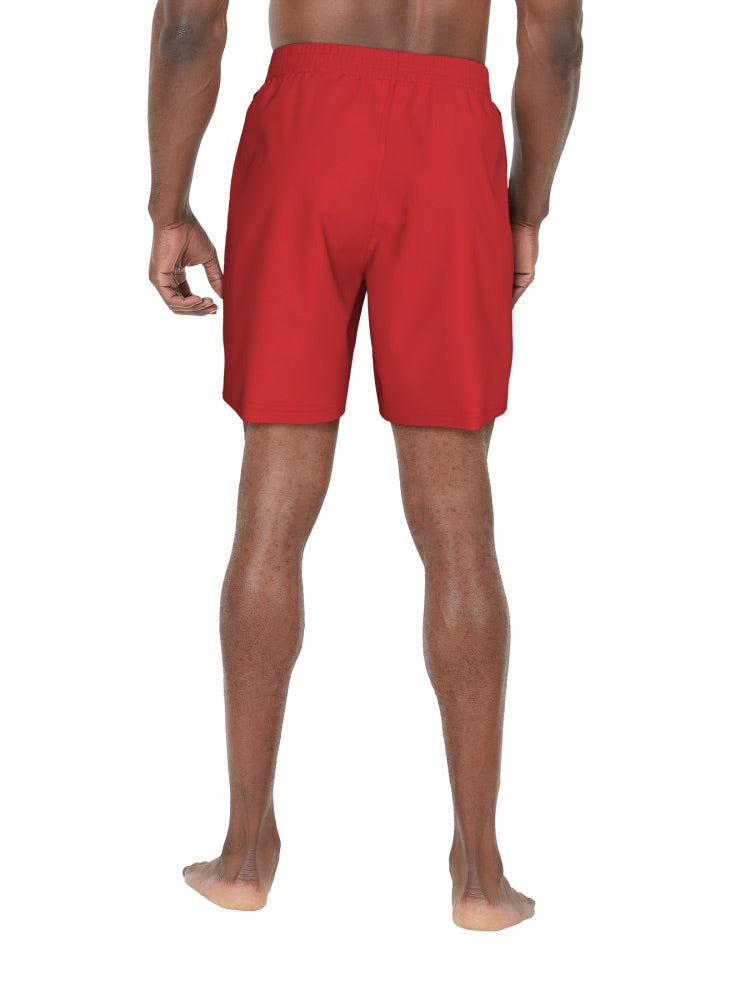 Nike Swim Breaker Essential Men's 7" Brief-Lined Volley Short - University Red alternate image 1