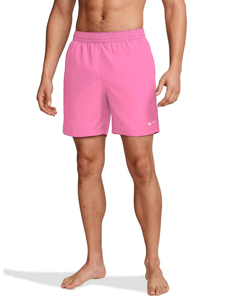 Nike Swim Breaker Essential Men's 7" Brief-Lined Volley Short - Pink Glow alternate image 1