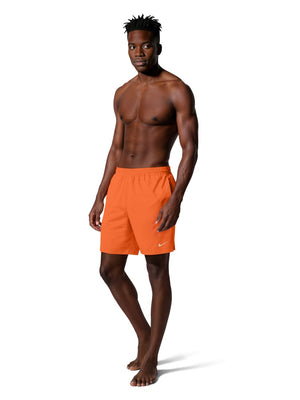 Nike Swim Breaker Essential Men's 7" Brief-Lined Volley Short - Turf Orange