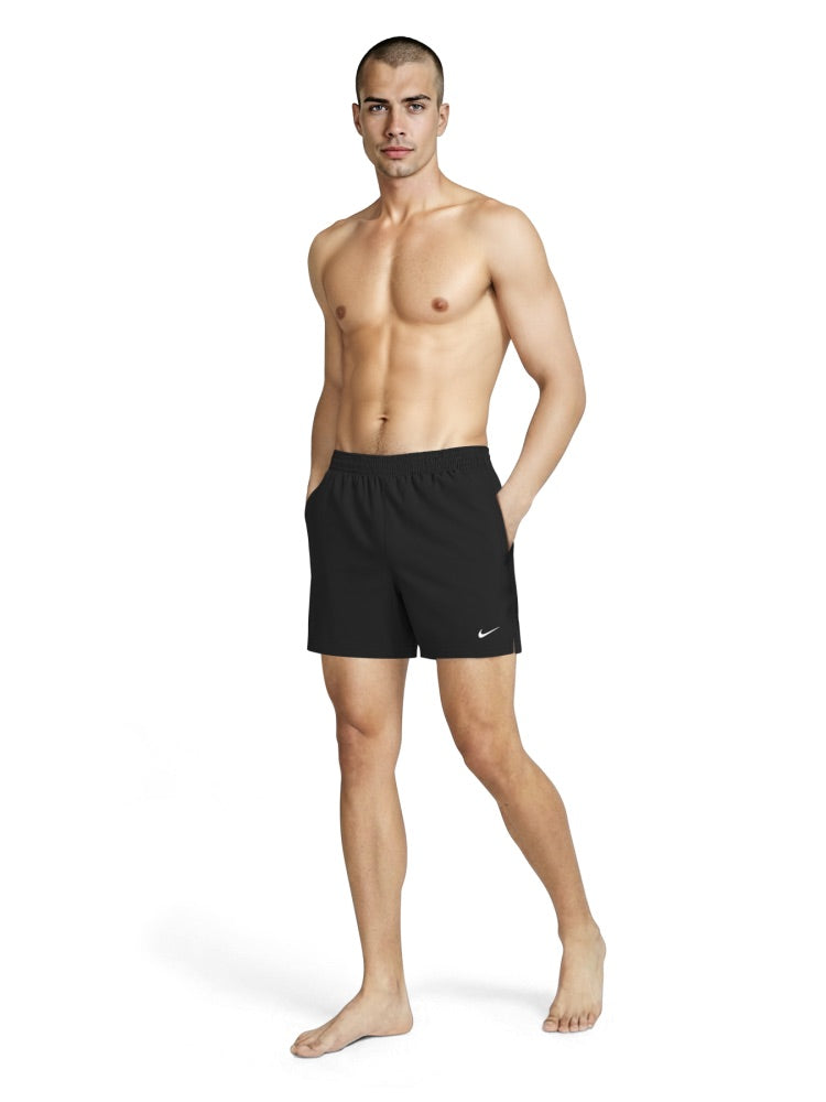 Nike Swim Breaker Essential Men's 5" Brief-Lined Volley Short - Jet Black