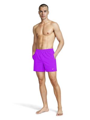 Nike Swim Breaker Essential Men's 5" Brief-Lined Volley Short - Bright Violet