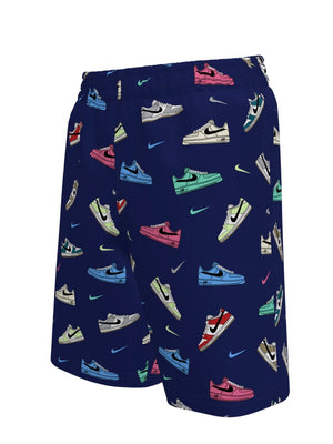 Nike Swim Breaker Big Kids' (Boys') 7" Brief-Lined Volley Short - Blue