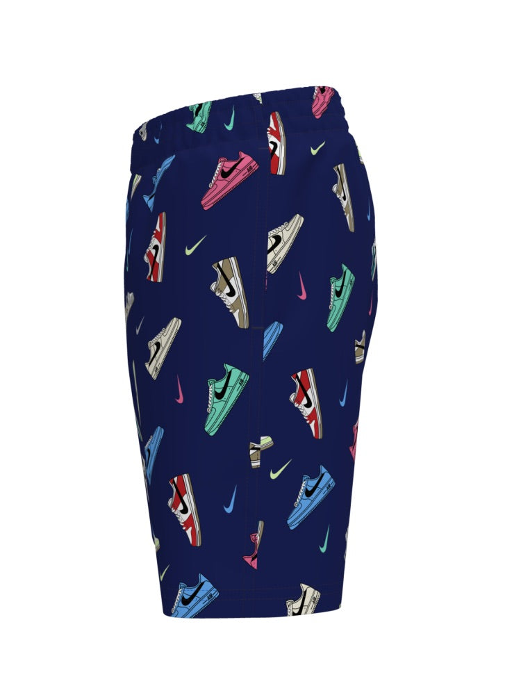 Nike Swim Breaker Big Kids' (Boys') 7" Brief-Lined Volley Short - Blue alternate image 4
