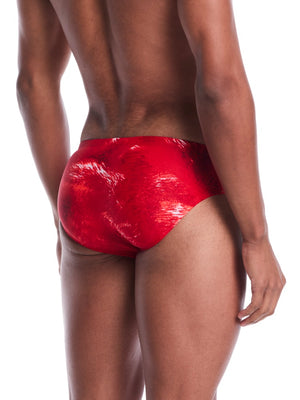 Nike Swim Watercolor Men's Brief - University Red alternate image 1