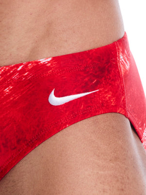 Nike Swim Watercolor Men's Brief - University Red alternate image 2