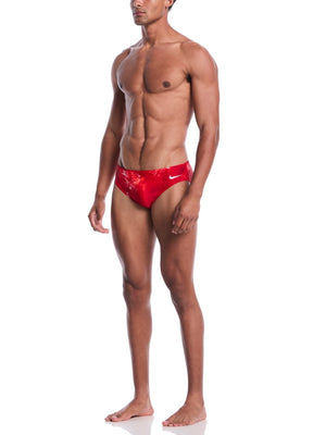 Nike Swim Watercolor Men's Brief - University Red alternate image 3