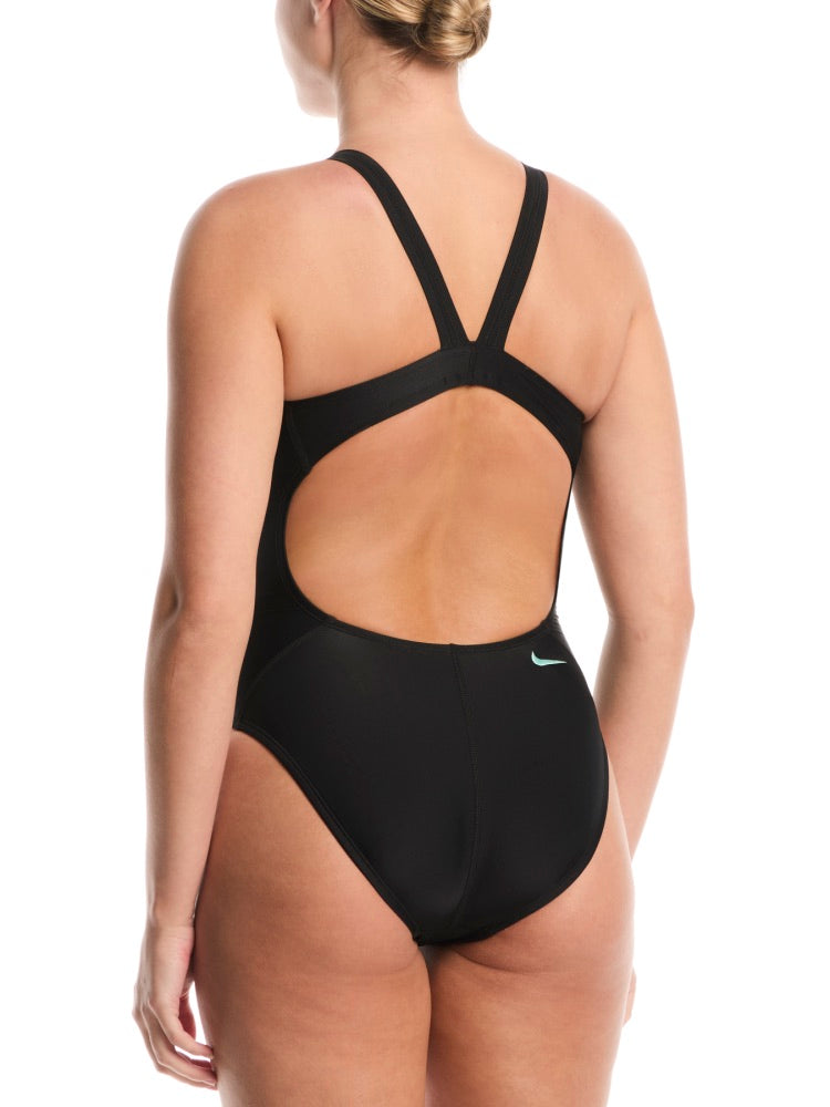 Nike Swim Women's Fastback One Piece - Black alternate image 1