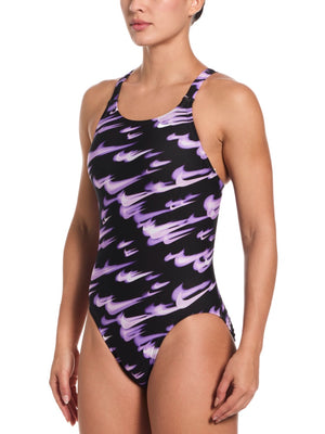 Nike Swim Hydrastrong Women's Fastback One Piece - Bright Violet