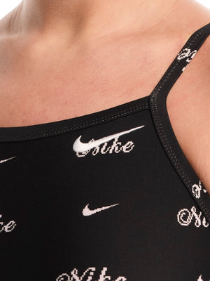 Nike Swim Hydrastrong Women's Racerback Low Leg One Piece - Jet Black alternate image 2