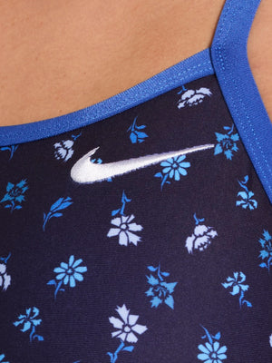 Nike Swim Hydrastrong Women's Racerback Low Leg One Piece - Blue Crystal alternate image 2