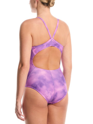 Nike Swim Hydrastrong Women's Racerback Low Leg One Piece - Lt Magenta alternate image 1