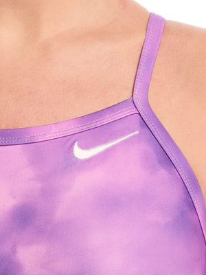 Nike Swim Hydrastrong Women's Racerback Low Leg One Piece - Lt Magenta alternate image 2