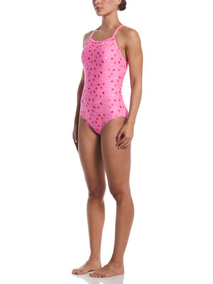 Nike Swim Hydrastrong Women's Racerback Low Leg One Piece - Multi alternate image 3
