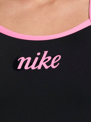 Nike Swim Hydrastrong Women's Racerback Low Leg One Piece - Black alternate image 2