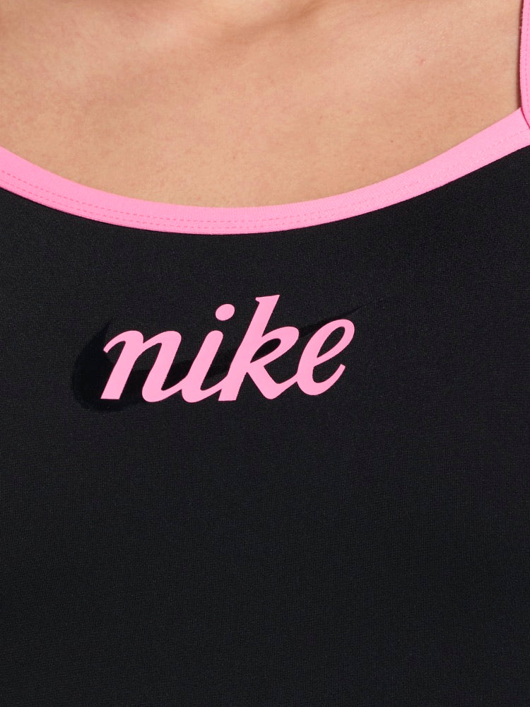 Nike Swim Hydrastrong Women's Racerback Low Leg One Piece - Black alternate image 2
