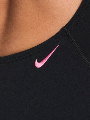 Nike Swim Hydrastrong Women's Racerback Low Leg One Piece - Black alternate image 4