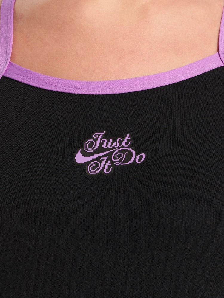 Nike Swim Hydrastrong Women's Racerback Low Leg One Piece - Jet Black alternate image 2