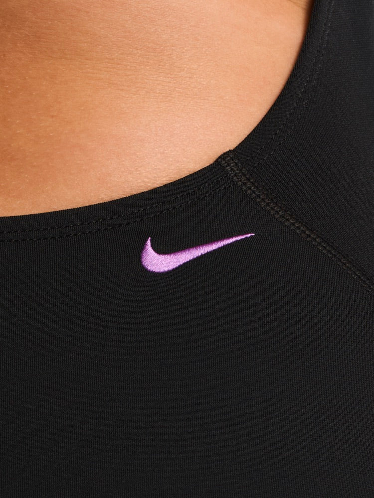 Nike Swim Hydrastrong Women's Racerback Low Leg One Piece - Jet Black alternate image 4