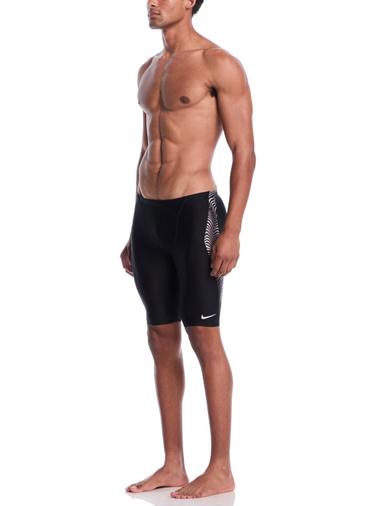 Nike Swim Hydrastrong Water Stripe Men's Jammer - Black alternate image 3