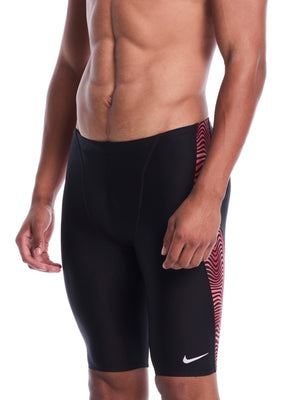Nike Swim Hydrastrong Water Stripe Men's Jammer - University Red